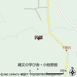 青森県青森市野沢沢部周辺の地図