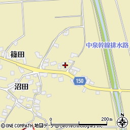 青森県北津軽郡鶴田町瀬良沢篠田209周辺の地図