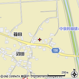 青森県北津軽郡鶴田町瀬良沢篠田207周辺の地図