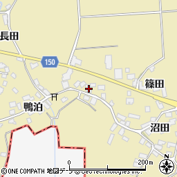 青森県北津軽郡鶴田町瀬良沢篠田50周辺の地図