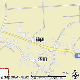 青森県鶴田町（北津軽郡）瀬良沢（篠田）周辺の地図