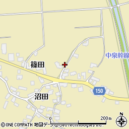 青森県北津軽郡鶴田町瀬良沢篠田27周辺の地図