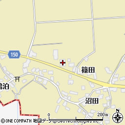 青森県北津軽郡鶴田町瀬良沢篠田37周辺の地図