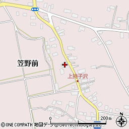 青森県五所川原市持子沢笠野前274周辺の地図