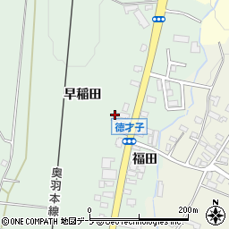 青森県青森市浪岡大字徳才子早稲田102-2周辺の地図