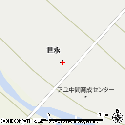 青森県西津軽郡鰺ヶ沢町赤石町世永周辺の地図