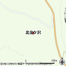 青森県深浦町（西津軽郡）北金ケ沢周辺の地図