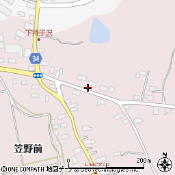 青森県五所川原市持子沢笠野前255-1周辺の地図