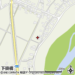 青森県鶴田町（北津軽郡）木筒（下掛橋）周辺の地図