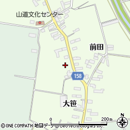 青森県北津軽郡鶴田町山道大笹周辺の地図