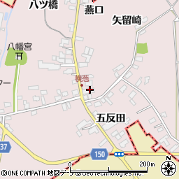 青森県北津軽郡鶴田町横萢矢留崎周辺の地図