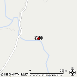 青森県西津軽郡鰺ヶ沢町建石町石神周辺の地図