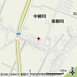 青森県鶴田町（北津軽郡）木筒（中柳川）周辺の地図