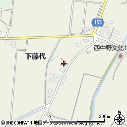 青森県北津軽郡鶴田町木筒下藤代周辺の地図