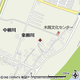 青森県北津軽郡鶴田町木筒上柳川周辺の地図