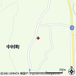 青森県鰺ヶ沢町（西津軽郡）中村町（中山ノ井）周辺の地図