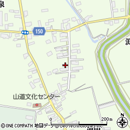 青森県北津軽郡鶴田町山道小泉101周辺の地図