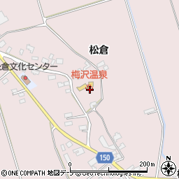 青森県北津軽郡鶴田町横萢松倉54周辺の地図
