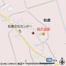 青森県北津軽郡鶴田町横萢松倉55周辺の地図