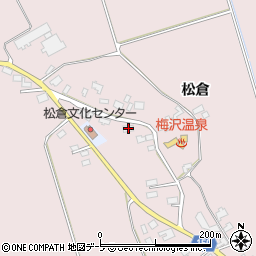 青森県北津軽郡鶴田町横萢松倉58周辺の地図
