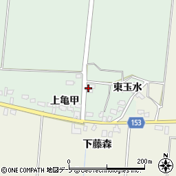 青森県北津軽郡鶴田町尾原西玉水周辺の地図