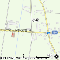 青森県北津軽郡鶴田町山道小泉228周辺の地図