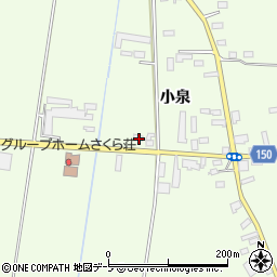 青森県北津軽郡鶴田町山道小泉20周辺の地図