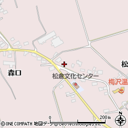 青森県北津軽郡鶴田町横萢松倉96-1周辺の地図
