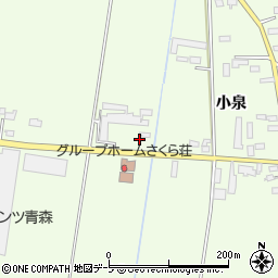 青森県北津軽郡鶴田町山道小泉230周辺の地図