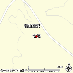 青森県西津軽郡鰺ヶ沢町湯舟町七尾周辺の地図