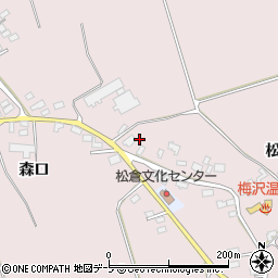 青森県北津軽郡鶴田町横萢松倉96周辺の地図