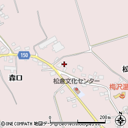 青森県北津軽郡鶴田町横萢松倉96周辺の地図