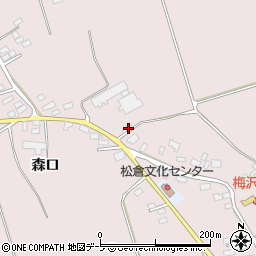 青森県北津軽郡鶴田町横萢松倉225周辺の地図