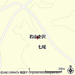 青森県西津軽郡鰺ヶ沢町湯舟町若山杢沢周辺の地図