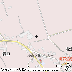 青森県北津軽郡鶴田町横萢松倉周辺の地図