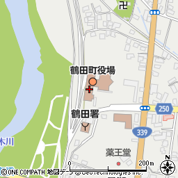 青森県北津軽郡鶴田町周辺の地図