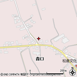 青森県北津軽郡鶴田町横萢松倉125周辺の地図