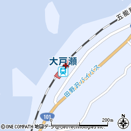大戸瀬駅周辺の地図