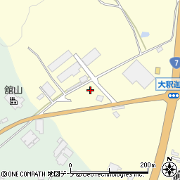 青森県青森市浪岡大字大釈迦前田115周辺の地図
