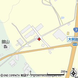 青森県青森市浪岡大字大釈迦前田120周辺の地図