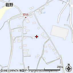 青森県青森市野木山口周辺の地図