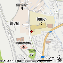 鶴田町学校給食センター周辺の地図