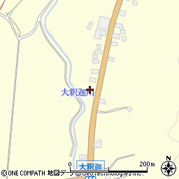 青森県青森市浪岡大字大釈迦山田97-1周辺の地図