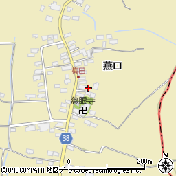 青森県五所川原市梅田燕口79周辺の地図