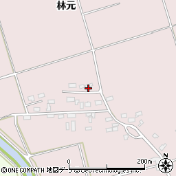 青森県北津軽郡鶴田町横萢林元27-1周辺の地図