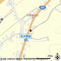 青森県青森市浪岡大字大釈迦山田55-2周辺の地図
