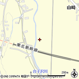合子沢川周辺の地図