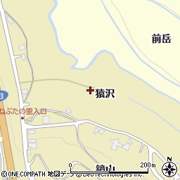 青森県青森市横内猿沢周辺の地図