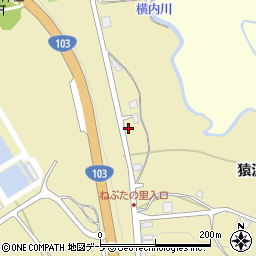 青森県青森市横内亀井281周辺の地図