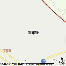 青森県鰺ヶ沢町（西津軽郡）建石町（雲雀野）周辺の地図